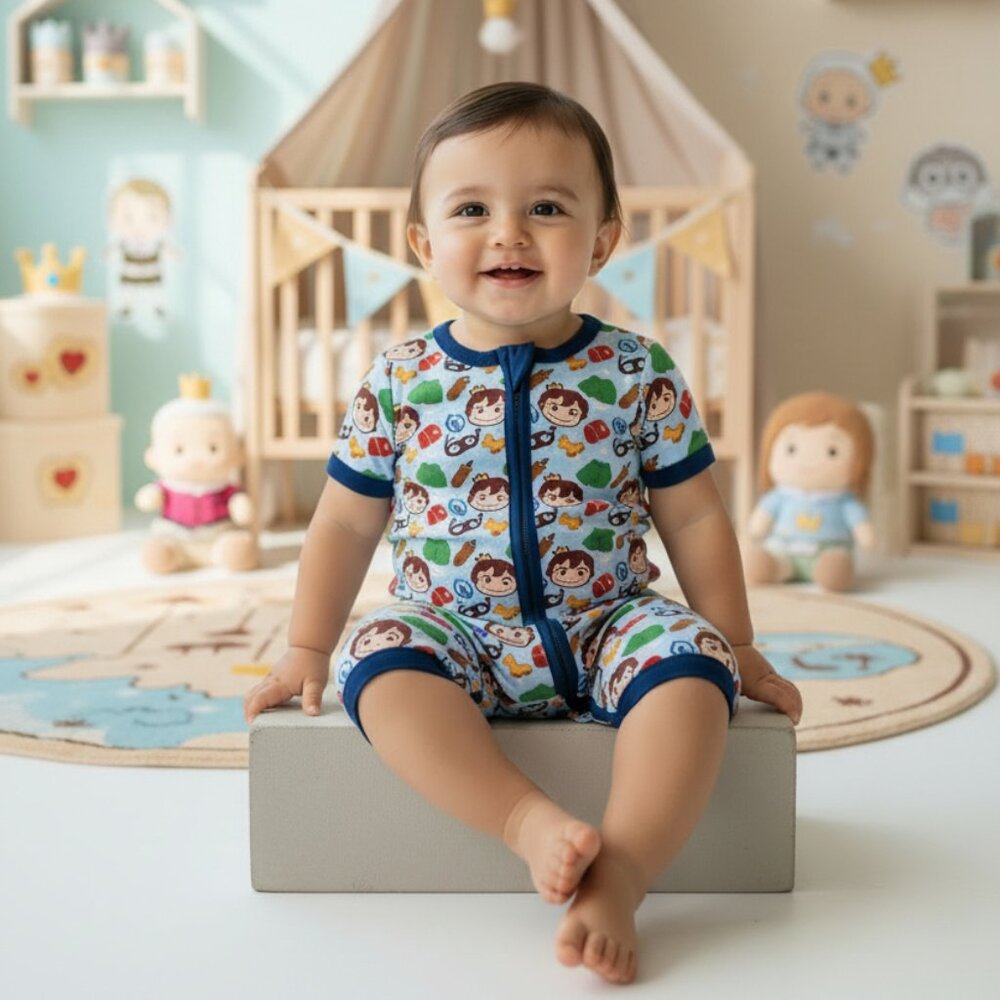 Anime Ranking of Kings Baby Short Sleeve Zippies